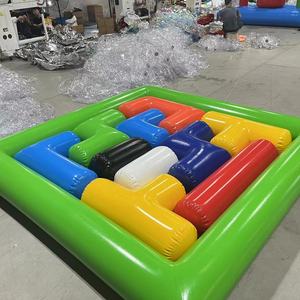 Vente Flash : Jeu de puzzle gonflable de qualité commerciale, <span class=keywords><strong>Tetris</strong></span> gonflable <span class=keywords><strong>pour</strong></span> adultes et enfants, avec le meilleur matériau en bâche PVC Plato - Product Image 2