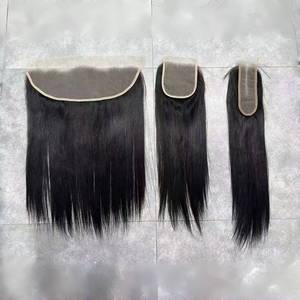 Letsfly 11A Encaje Transparente 13x4 Frontal de Encaje 4x4 2x6 Cierre de Encaje 100% Cabello Humano Liso Completo Cabello Virgen Brasileño - Product Image 1