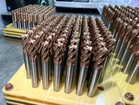 Fraise à queue en carbure monobloc CNC pour graphite, diamètres 12mm et 16mm, pour le fraisage d'électrodes en graphite et de fibres de carbone