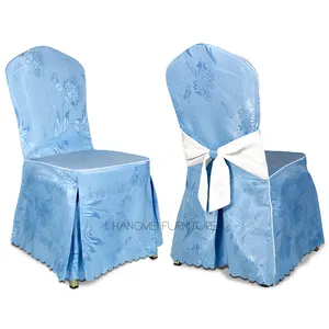 New wedding party strong high-grade fabric wedding events banquet chair cover hotel chair cover