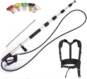 <span class=keywords><strong>Lance</strong></span> de nettoyage de gouttières télescopique 18/24 pieds, <span class=keywords><strong>lance</strong></span> de nettoyage haute pression 4000 PSI - Product Image 1