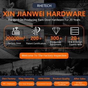 WEKIS Riel de Puerta Corredera de Acero al Carbono Moderno de 6.6 Pies, Herraje Duradero de Cierre Suave, Riel Deslizante de Madera para Puertas y Ventanas - Product Image 3