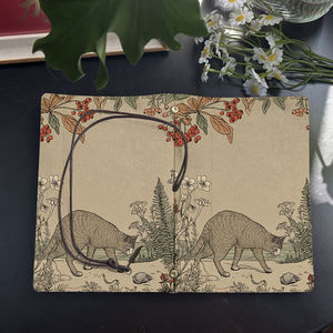 Bloc-notes A6 Bon pour les plans de cours des étudiants en éducation musicale et les notes de pratique d'instruments avec feuilles de chat Baies Fleurs Shel - Product Image 4