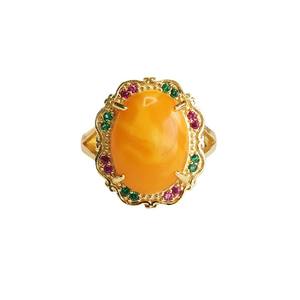 Bague en ambre Ximang 2026, style cire d'abeille <span class=keywords><strong>russe</strong></span>, <span class=keywords><strong>bijoux</strong></span> en gros en direct, génération S4101105 - Product Image 4