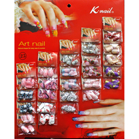 G. G.Nail design, 24 patchs de manucure, imprimés mixtes, nouveau style