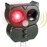 Répulsif Solaire pour Oiseaux et Rongeurs avec Capteur Infrarouge/Lumière Stroboscopique - Étanche, Fonctionnement Automatique Nocturne pour Rats/Cerfs/Renards - Dissuasion Extérieure