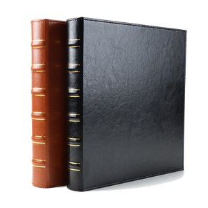 Custom 3 Ring PU Leather Binder Holds 8.5"X11" Paper Suitable For School Office And Home