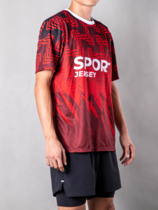 2024 Anpassen Großhandel Sport Jersey Club Uniform Benutzer definierte atmungsaktive Sport hemden Sublimation Druck Sport bekleidung - Product Image 2