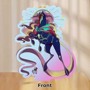 Support en acrylique OEM ODM Jayvik Jayce Viktor Arcane Herald Horse, transparent ou holographique - Product Image 6