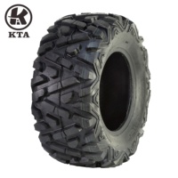 Pneus et roues tout-terrain KTA haute fiabilité 25X10-12 résistantes à l'usure pour ATV, tondeuses à gazon et UTV sans chambre à air