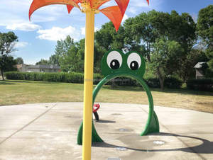 बच्चों स्प्रे पूल सवारी आउटडोर बच्चों पानी पार्क उपकरण पानी खेल संरचना मेंढक पानी आर्क - Product Image 4