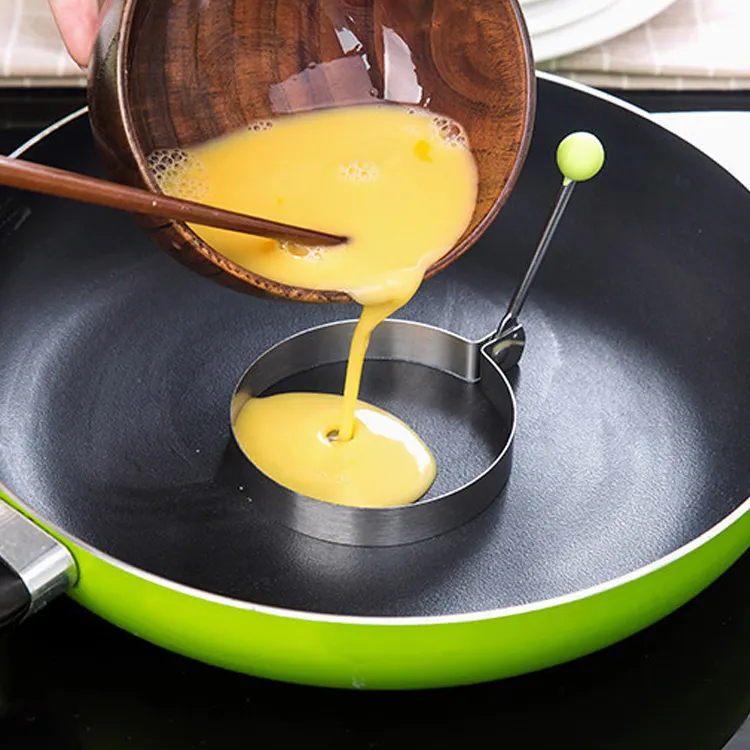 Kitchen accessories commercial stainless steel egg ring different shapes non stick egg rings