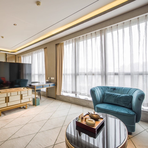 Ensemble de meubles de chambre d'hôtel moderne avec tiroirs de rangement et tête de lit, fabrication sur mesure, projet hôtelier 5 étoiles - Product Image 4