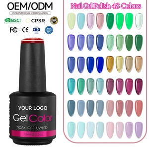 โรงงานผลิตยาทาเล็บแบบ OEM ยี่ห้อ New Trend  48 สี เจลทาเล็บแบบลอกออกได้ ติดทนนาน ใช้กับหลอด UV/LED สำหรับร้านทำเล็บและความงาม - Product Image 1
