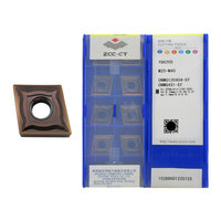 ZCC Serie CNMG CNMG12 16 19 Herramienta de Torneado de Carburo de Tungsteno de Alta Eficiencia, Cabezal de Corte de Carburo, Doble Cara con Diamante Grande, 10 Piezas
