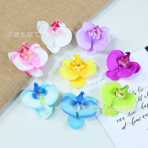 Fleurs artificielles d'orchidées Phalaenopsis Dongchen Crafts, pétales en polyester, décoration de mariage, décoration de la maison, arrangement de bureau - Product Image 4