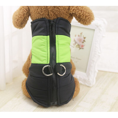 Gilet en duvet vert et noir