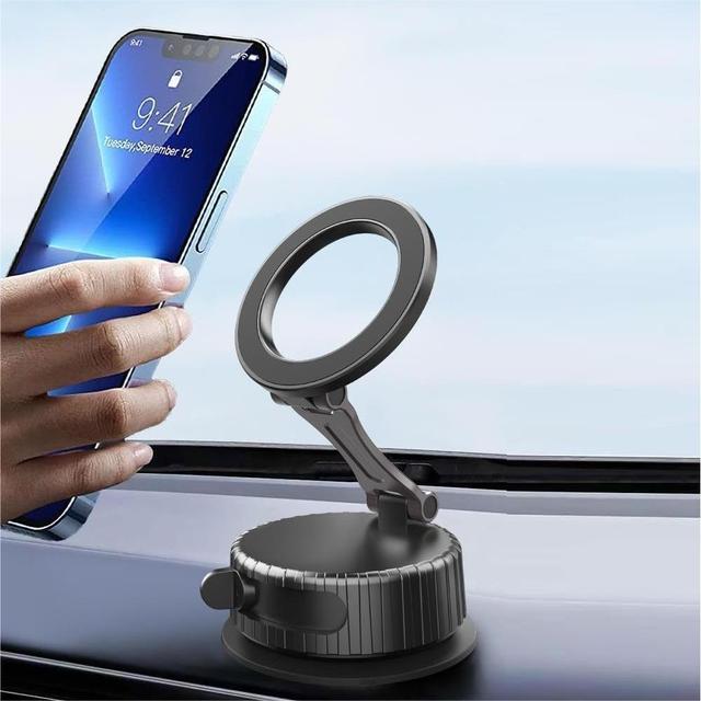 Waterproof Universal Foldable Extendable Car Phone Holder Magnetic Vacuum Car Screen Wall Glass Holder for Bed or Desk Use