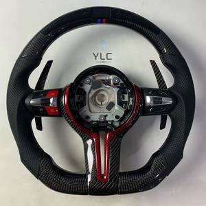 YLC定制加热<span class=keywords><strong>M</strong></span>发光二极管显示器碳纤维方向盘适用于宝马M2 M3 M4 M5 F10 F50 F30 F32 F80 F82 F90 E90 E60 E63 G20 G30 - Product Image 4