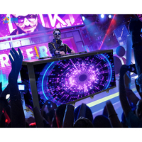 Maßgefertigter Wasserdichter Tragbarer Cabina TV Video Wall Facade Schreibtisch-Ständer Sechsfach Faltbarer LED DJ-Pult Konsolentisch Display-Bildschirm