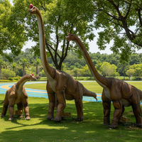 Modèle 3D de Brachiosaurus animatronique grandeur nature de Zigong Cetnology pour parc d'attractions