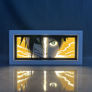 Plus de 140 Styes Nami Zoro Vente en gros Boîte à lumière LED Anime Paper Carving Lamp RGB Change Color Goku Boîte à lumière LED Cadeau d'extérieur - Product Image 6