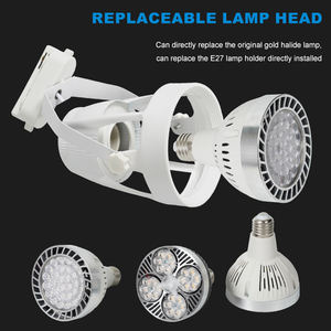 LOSO Prix de gros Home Office Store White Black Spot Système de rail en aluminium 35W 40W LED Track Light - Product Image 4