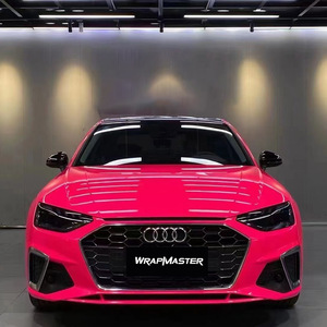 WRAPMASTER 1.52*17 mètres, film de protection de voiture de course personnalisé, peinture originale brillante rose fluorescente - Product Image 4