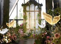 Promotion : Grande Lampe LED Papillon Géant en Fer, Décoration Moderne Simpson, pour Allée de Mariage, Ailes Romantiques Suspendues, Taille Personnalisable