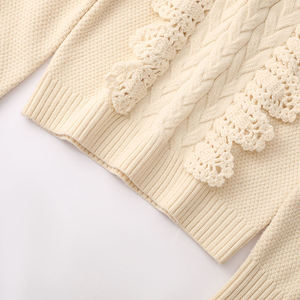 Maglione lavorato a <span class=keywords><strong>maglia</strong></span> da <span class=keywords><strong>donna</strong></span> in <span class=keywords><strong>pizzo</strong></span> lavorato a <span class=keywords><strong>maglia</strong></span> nuovo Cardigan lavorato a mano a <span class=keywords><strong>maglia</strong></span> a manica lunga a girocollo - Product Image 6