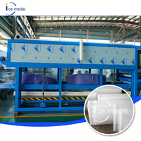 Máquina de bloques de hielo transparente industrial completamente automática de alto rendimiento 5000kg/día | Control PLC y ahorro de energía para barras de whisky
