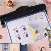 Perforatrice Ringnote pour disques personnalisés, machine à perforer standard avec règle de positionnement pour plusieurs trous, compatible A4/A5/B6/Letter/Junior/Medium