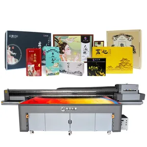 Gen6/Gen5 Printkop Uv Flatbed Printer Tegel/Glas/Hout/Leer/Plastic Drukmachine