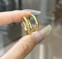 Massive 18K Gold Stapelbare Ringe für Frauen Kompass Facettiert Strukturierter Fingerring Feiner Schmuck Großhandel Maßgefertigte Goldringe