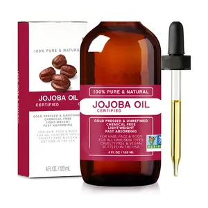 Wholesale OEM Pure Herbal Jojoba Oil for Hair Skin Nails