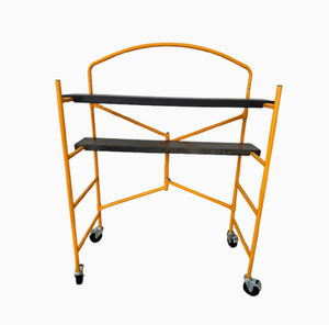 Échelle d'échafaudage industrielle pliable de petite taille avec conception résistante à la corrosion, capacité de charge de 400 kg, portable pour une utilisation en intérieur/extérieur - Product Image 1