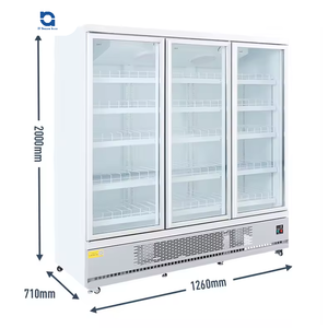 Vitrine réfrigérée commerciale support congélateur porte en verre affichage réfrigérateur réfrigérateur pour magasin boisson dépanneur - Product Image 3