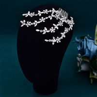 YouLaPan Modischer Braut-Kopfschmuck Handgefertigte Strass-Haarkämme Hochzeits-Party Haaraccessoires Ornamente Kopfschmuck HP568