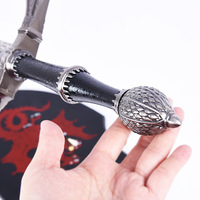 Dark Sisters Daemon Dragon Family Sword pour Game of Thrones Arme en métal non aiguisée avec Ice Fire Cross Theme Engraved Prop