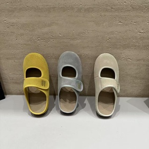 2025 zapatos planos de cuero genuino para mujer 'Small Potato Bo' boca baja de fondo suave para Velcro <span class=keywords><strong>Mary</strong></span> Jane diseño lindo deslizamiento de verano - Product Image 5