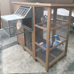 Jaula para Pájaros, Combinada, para Cría Doméstica, Caja de Nido, Resistente a la Lluvia y al Sol, Cobertizo para Palomas, de Madera Grande, Sólida y Sostenible - Product Image 3