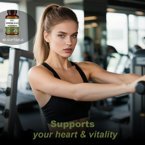 Omega-3-6-9 <span class=keywords><strong>Softgel</strong></span> <span class=keywords><strong>Capsules</strong></span> (EPA 500MG DHA 300MG) - Energie & Hartgezondheid Supplement voor Volwassenen, 60 Softgels, Fabrieksbulklevering - Product Image 6