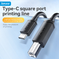 Cable USB 2.0 de Alta Calidad con Revestimiento de Níquel, 480 Mbps, Tipo C a Tipo B, Carga Rápida de 5 A, Blindaje de PVC Trenzado para Computadora, Impresora, Cámara