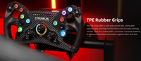 Volant de course filaire MOZA Racing KS 300 mm, style papillon, compatible PC, programmable, boutons RGB à course courte, retour de force