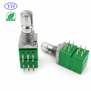 High quality 4 gang 12 pins 9mm rotary potentiometer 10k 20K 50K 100K 500k 1M ohm for audio - Product Image 2