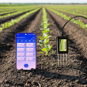 RS485 Boden 8 in 1 Boden temperatur Feuchtigkeit für Smart Farm NPK EC Salzgehalt Bodenfeuchte sensor - Product Image 1
