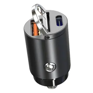 Car Charger 2 Port QC3.0 PD30W Dual USB Charger 12-24V Cigarette Socket Lighter Fast Car Charger Adapter