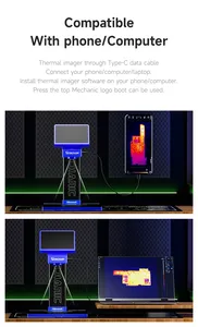 Caméra Thermique Mechanic IScout 256*192 pour <span class=keywords><strong>Dépannage</strong></span> et Diagnostic des Pannes de Cartes Mères de Téléphones Portables Détection Infrarouge Thermique - Product Image 3