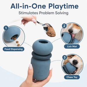 Comedero <span class=keywords><strong>de</strong></span> silicona <span class=keywords><strong>de</strong></span> grado alimenticio 3 en 1 antideslizante y antiasfixia para gatos y perros, <span class=keywords><strong>con</strong></span> bola rodante y tapete lamedor <span class=keywords><strong>de</strong></span> alimentación lenta - Product Image 5