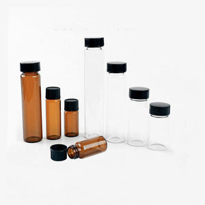 Frasco de vidrio transparente ámbar para laboratorio, cromatografía, cuidado de la piel, envase cosmético, a prueba de fugas, para muestreo, botella vacía con tapa de rosca - Product Image 2